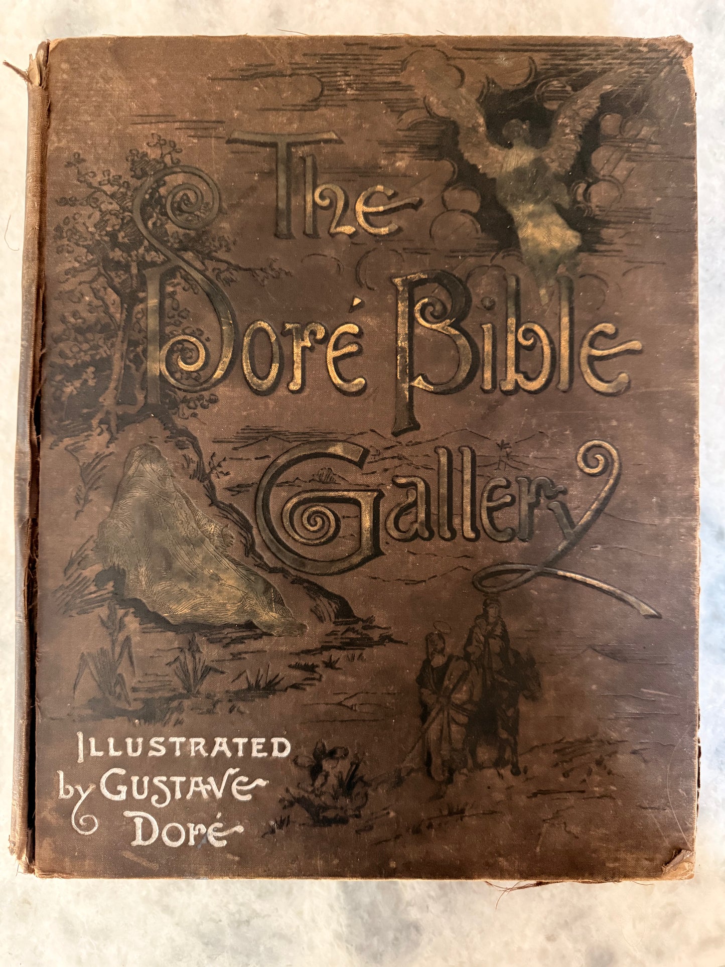 Antique collectible- Henry Altemus edition of "The Doré Bible Gallery", c 1890-1892.