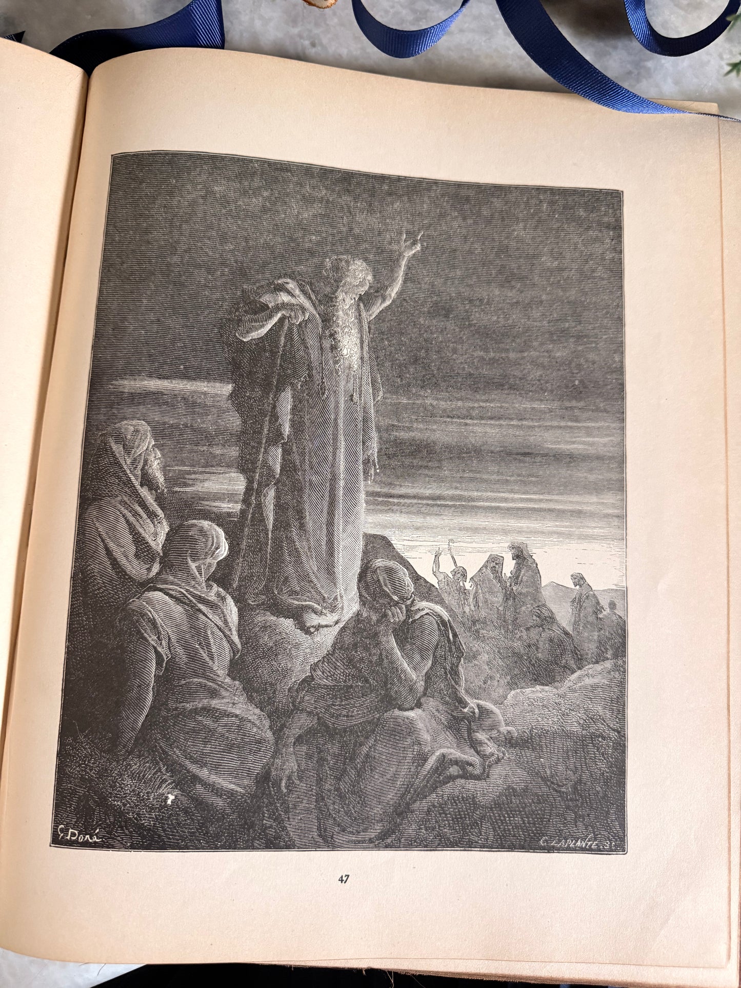 Antique collectible- Henry Altemus edition of "The Doré Bible Gallery", c 1890-1892.