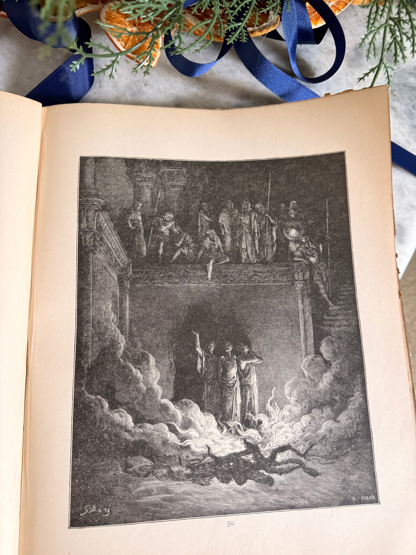 Antique collectible- Henry Altemus edition of "The Doré Bible Gallery", c 1890-1892.
