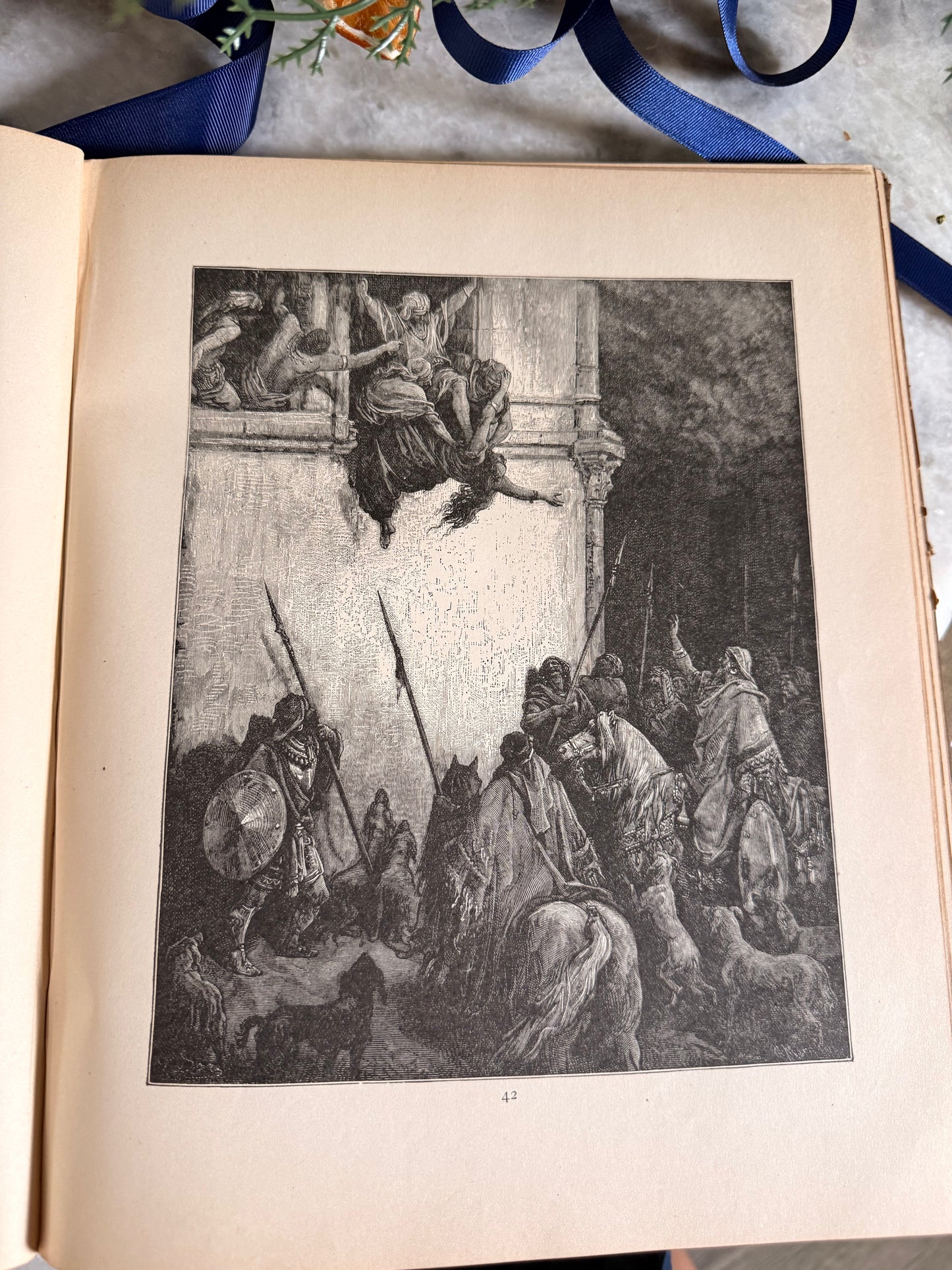 Antique collectible- Henry Altemus edition of "The Doré Bible Gallery", c 1890-1892.